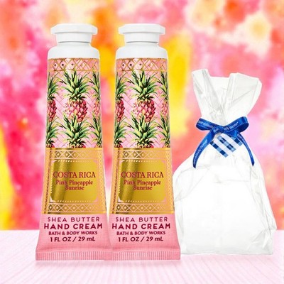 *New* 2PK COSTA Rica Pineapple Sunrise Hand Cream Bath&Body Works FREE Gift Bag