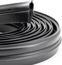 Rv Roof Vent Seal Vinyl Sealfor Ventline, Hengs and 118INCH, Black 