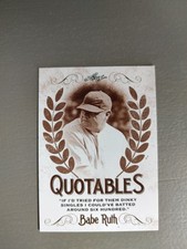 2016 Leaf Babe Ruth Collection #Q-07 Babe Ruth Quotables (JGA)