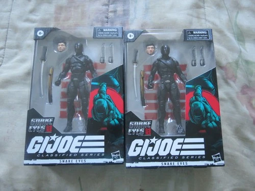 2020 HASBRO G.I.JOE CLASSIFIED SERIES SNAKE EYES #16 LOT OF 2