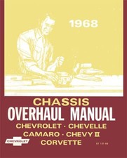 1968 Chevrolet Camaro Chevelle Corvette Chevy Ii Factory Shop Service Manual