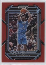 2023-24 Panini Prizm Draft Picks Red Prizm 165/299 Leaky Black #18 9cf
