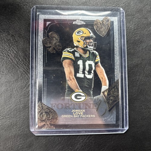 Topps Chrome 2025 Fortune Jordan Love Insert #F15-17 Green Bay Packers NFL