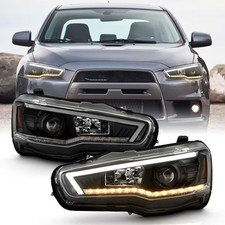 For 2008-2017 Mitsubishi Lancer Sequential Signal Led Hid Projector Headlights
