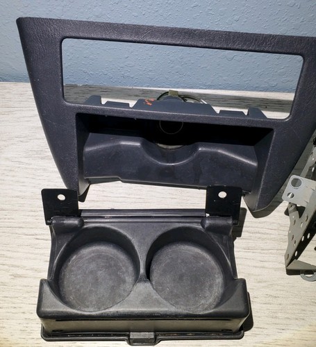 1996-2000 Toyota RAV4 Dash Cup Holder Center Console Radio CD Bracket Gray OEM - Picture 3 of 4