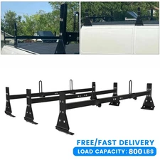 59" For Chevy Express Fullsize Van 3 bar 96-23 Ladder Roof Rack Steel CrossBar