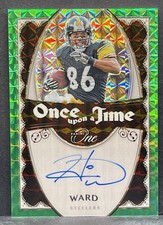 2023 Panini One HINES WARD ONCE UPON A TIME AUTO GREEN SP /35 #329 STEELERS