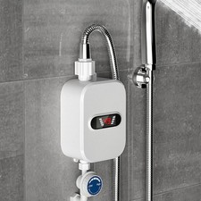 Electric Instant Water Heater 3500W Tankless Under Sink Boiler Bathroom Hot Tap