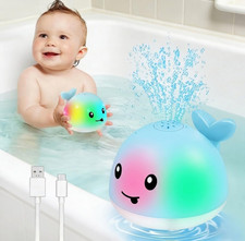 Light up Whale Sprinkler Bath Toy for Toddlers Ages 1-3, 6-12 Months