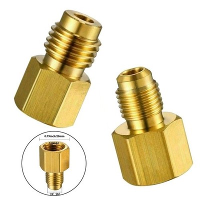 R134A auf R12 Adapter 2 Stück Bronze R12 auf R134a R134a auf R12 Gewinde hochwe