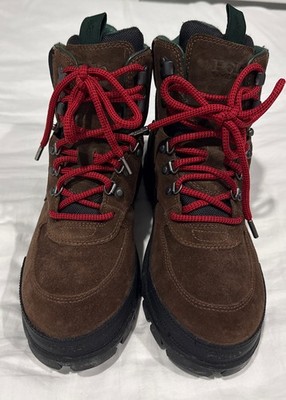 New Men's Ralph Lauren Polo Chocolate Suede Leather Alpine Boots Size 11D