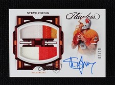 2022 Panini Flawless Ruby 7/10 Steve Young #DPA-SY Dual Patch Auto HOF 11o2