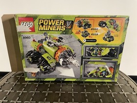 LEGO Power Miners Thunder Driller 8960 Manual & Box 85% Complete