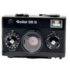 Mint Rollei 35 S Black 35mm Film Camera Sonnar 40mm f2.8 - TESTED METER WORKS