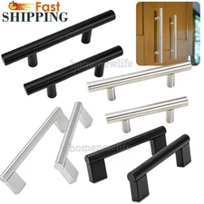 Cabinet Door Handles Pulls Kitchen Drawer Stainless Steel Bar Handles 96-320mm