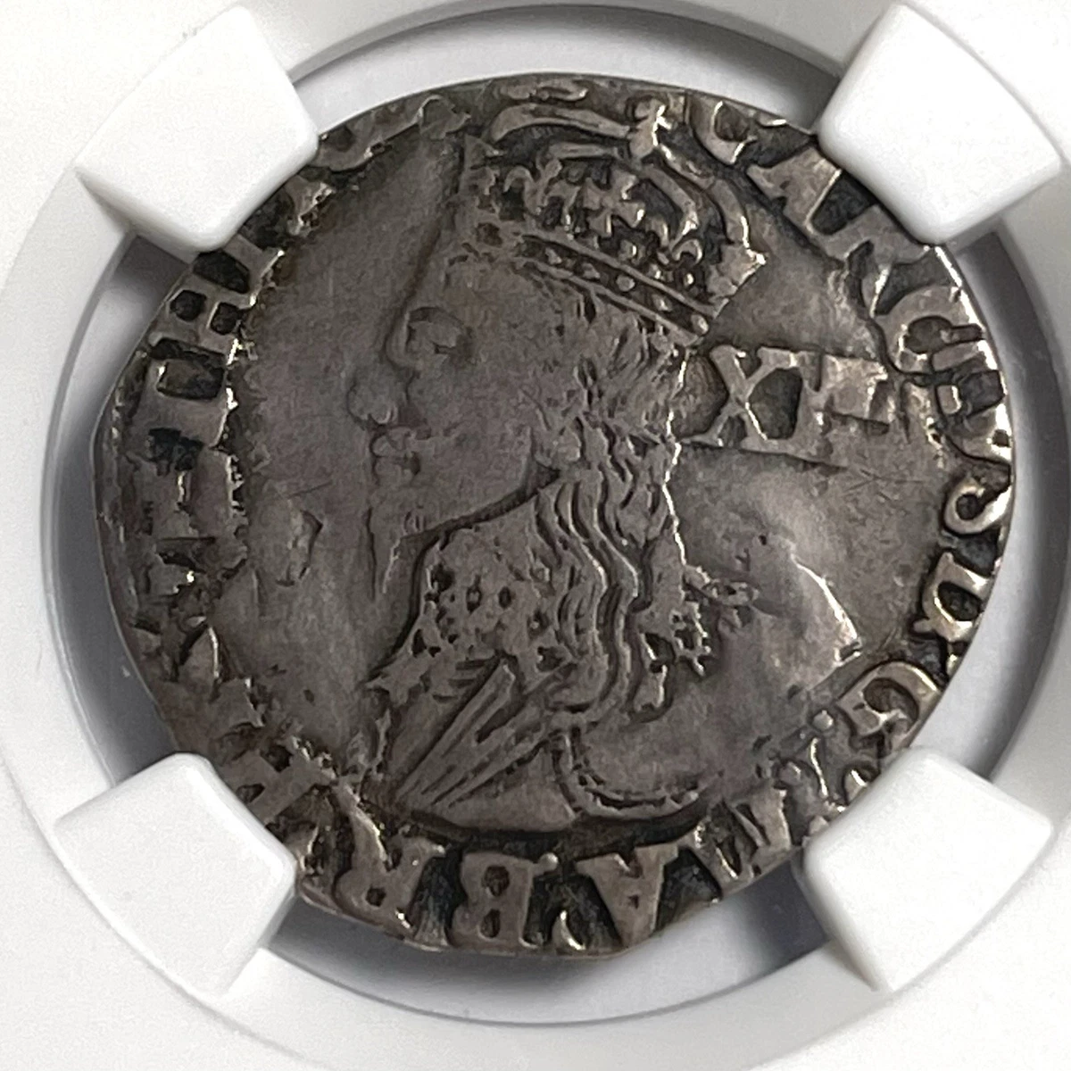 1634-35 One Shilling England Great Britain NGC Clipped (VF Details