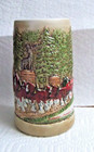 Ceramarte Budweiser Champion Clydesdales Beer Stein Mug 1970s St Louis MO 6 Inch — photo 3
