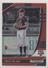 2020 Panini Prizm Draft Picks Red Prizm Christian Roa #PDP48 a2v