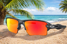 OAKLEY FLAK 2.0 XL Sunglasses OO9188-8659 Black Camo Frame W/ PRIZM Ruby Lens