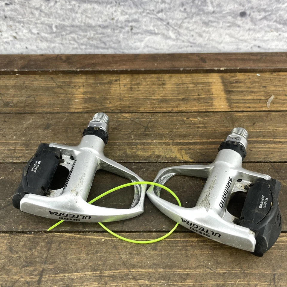 Shimano Ultegra PD-6610 Road Bike Pedals RD2-C Yellow Cleats Bolts Japan - Image 4 of 4