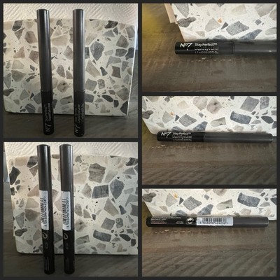 2 No7 Stay Perfect Liquid Eye Liner Black Fast Lot Of 2 [Brand New]
