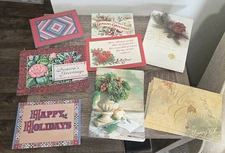 Vitnage Lot Of 63 Assorted Plus Mark Christmas Holiday Greeting Cards JUST CARDS