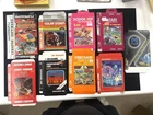 9 VINTAGE RARE ATARI GAME DISC CARTRIDGE FLATTENED BOX ONLY COMPLETE LOT NIB NOS