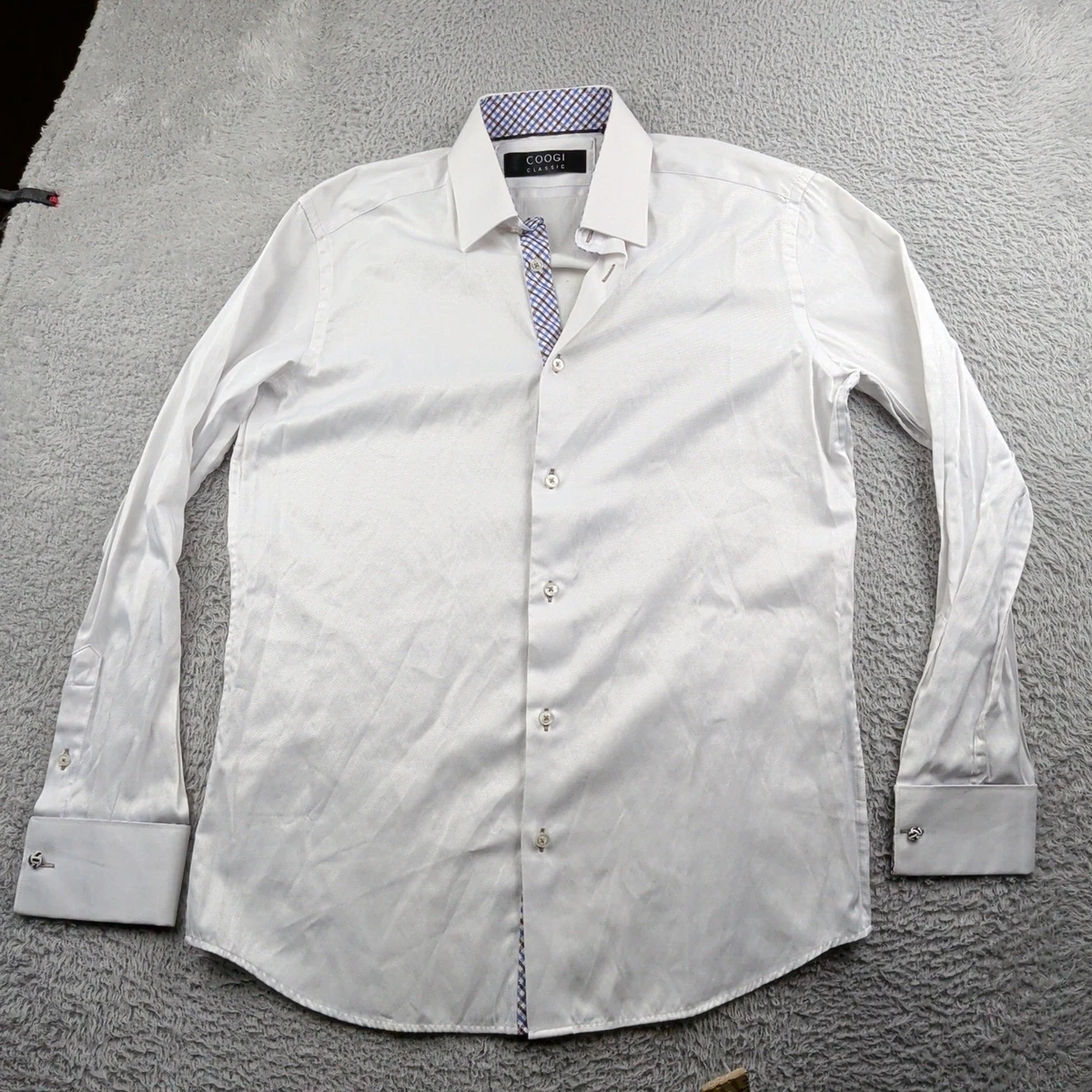 shirt dress purple Comfort Stretch Non-Iron Check Dress Shirt - Purple main image 1