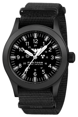 KHS Herrenuhr Platoon Solar Natoband Schwarz PLABSSF.NB - Bild 1 von 4