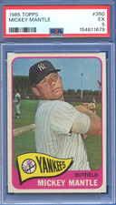 1965 Topps #350 Mickey Mantle PSA 5 EX-MT New York Yankees HOF Looks Better