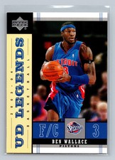 Ben Wallace Detroit Pistons Basketball Upper Deck NM