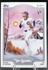 2025 Topps X Bob Ross The Joy of Baseball Kevin Alcantara Chicago Cubs Rookie RC