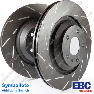 EBC Black Dash Sportbremsscheiben vorne für Nisan Primare Hatchback P11 1996-02