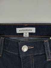 Autograph Women's Jeans Dark Indigo High Waisted Extreme Flare Denim New