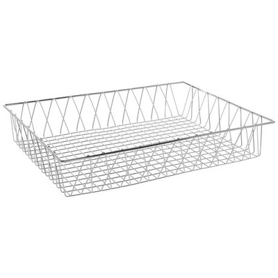 HUBERT  Wire Display Basket Rectangular Chrome Plated Pastry Basket Bakery Tray