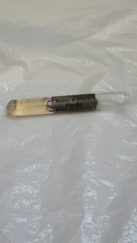 Antique Bauer & Black Sterile Dermal Suture Fine Half-curved Needle