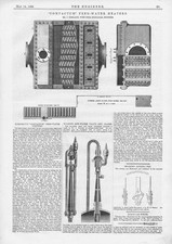 Kirkcaldy's 'Compactum' Feed Water Heaters Antique Print 1886