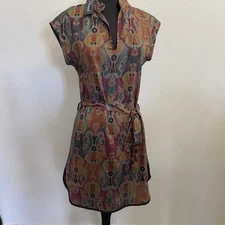 Viereck Women's Sandrine Shift Multicolor Geometric Print Dress Size XS NEW