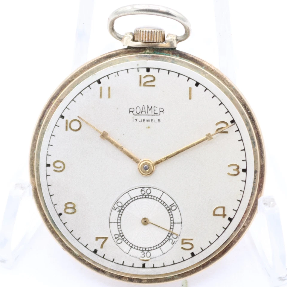 Vintage Roamer 17 Jewel Mechanical Pocket Watch MST 287 10k RGPSwiss Made - Image 2 of 4