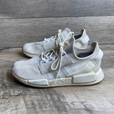 Adidas NMD_R1 V2 H01252 Men's 11 Casual Shoes Quilted Aluminum White Sneakers