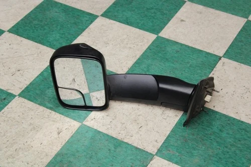 02-08 RAM Black Driver Left LH Power Towing Tow Door Mirror Flip Up Heated OEM
