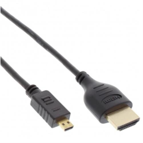Встроенный сверхтонкий кабель HDMI Mini A и D, 0,5м