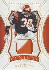 Ickey Woods 2024 National Treasures 2 Color Patch Cincinnati Bengals 7/10