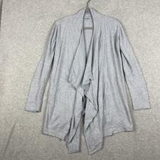 Barefoot Dreams Cozychic Lite Cardigan Sweater Light Gray Womens S Quiet Luxury