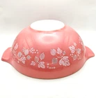 Pyrex 444 Pink Gooseberry Cinderella Bowl 4 Quart - No DW Damage, Displays Well