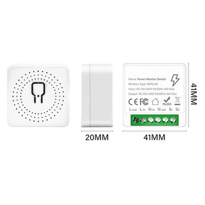 WiFi Schalter WiFi Schalter AC 100-240V 50/60Hz IEEE 802.11b/g/n Null Live Draht