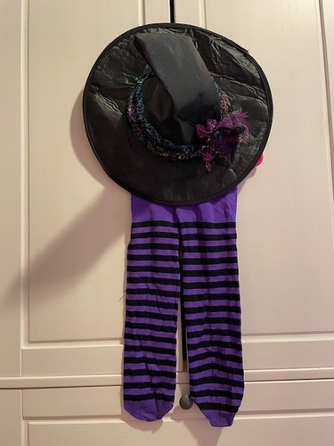 Spirit Child's Size 3T/4T Witch Halloween Costume Hat, Dress & Tights Fancy - Picture 4 of 4
