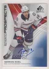 2019-20 Upper Deck SP Game Used CHL Edition Blue Auto Serron Noel #27 Auto z6b