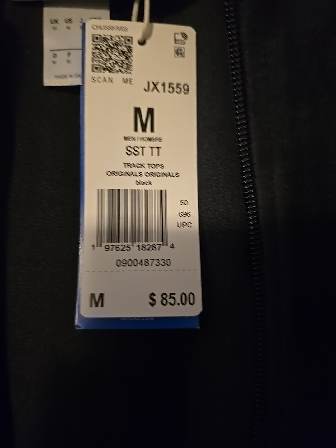 adidas Originals Men's Super Star SST Adicolor Plush Velour Track Top JX1559 thumbnail 3