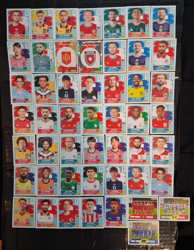 50 Sticker Lot 2026 FIFA World Cup Wagner Pina, Jamal Musiala, E. Sanchez & More